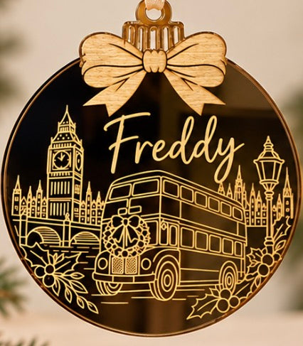 London theme christmas bauble ♡