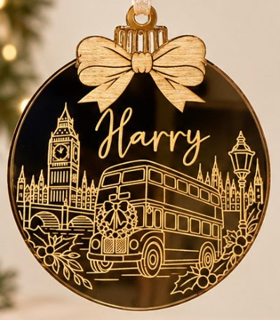 London theme christmas bauble ♡