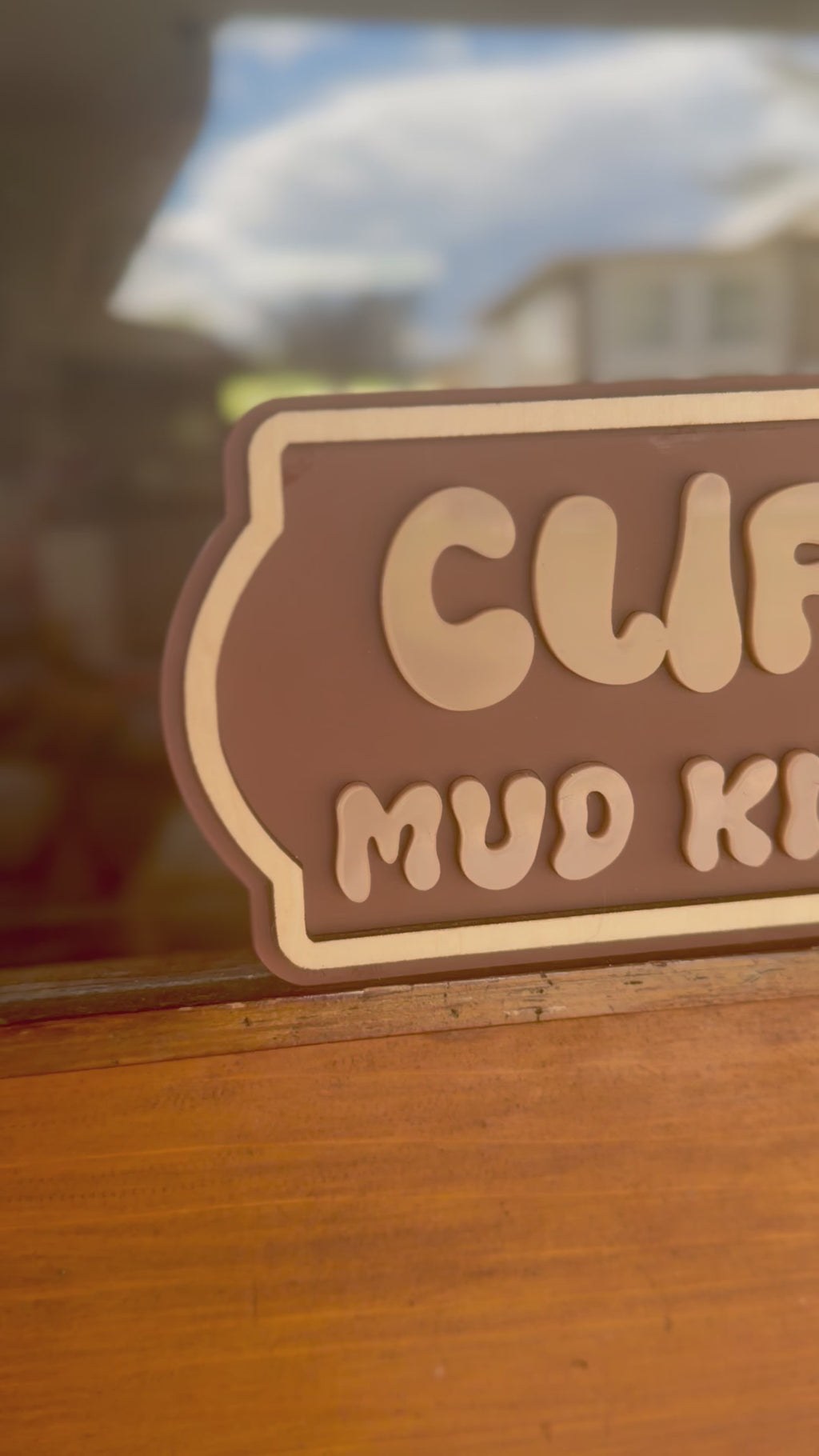 Personalised Play Space Sign, Acrylic & basswood.