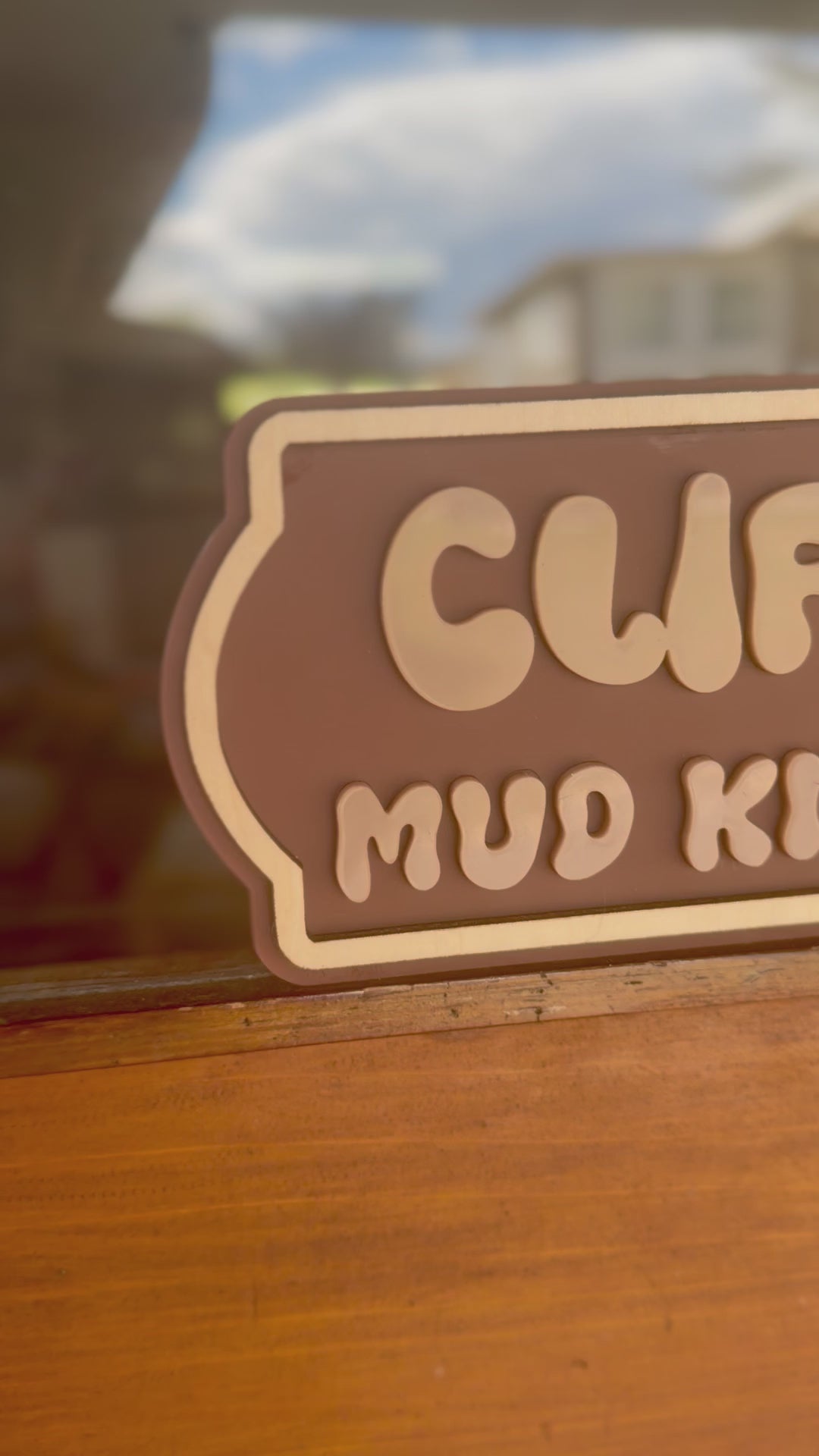 Personalised Play Space Sign, Acrylic & basswood.